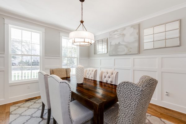 Dining room in new home built by Richmond Hill Design-Build