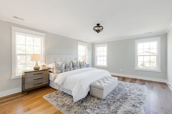 Owner's bedroom in new home built by Richmond Hill Design-Build