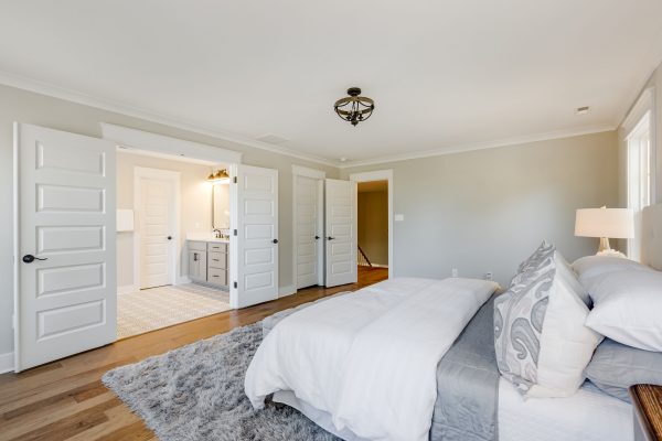 Owner's bedroom in new home built by Richmond Hill Design-Build