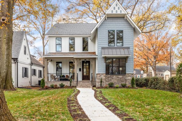 Stunning exterior of new home by Richmond Hill Design-Build