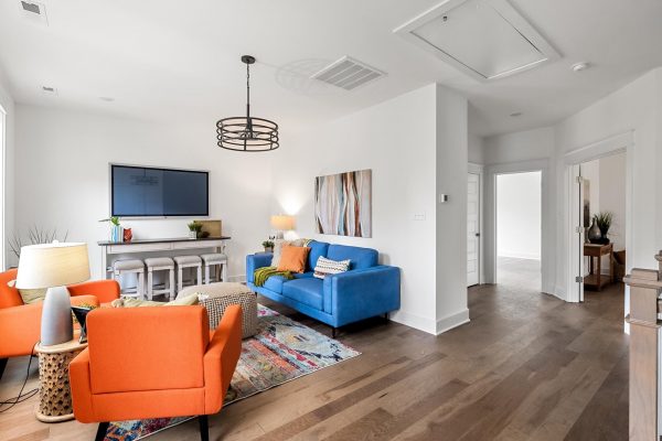 Bonus room in new home by Richmond Hill Design-Build