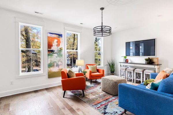 Bonus room in new home by Richmond Hill Design-Build