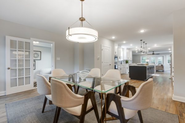 Dining area in renovated home by Richmond Hill Design-Build