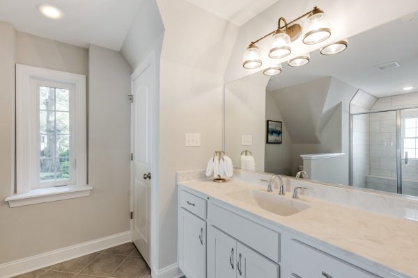 Guest bathroom in renovated home by Richmond Hill Design-Build