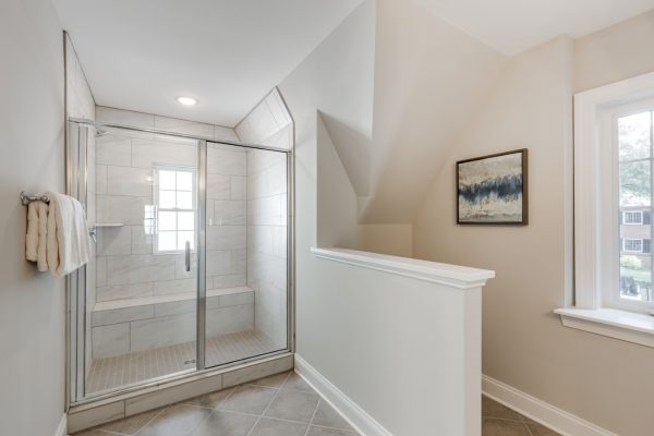 Guest bathroom in renovated home by Richmond Hill Design-Build