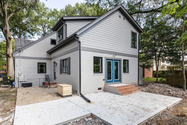 Rear exterior of renovated home by Richmond Hill Design-Build