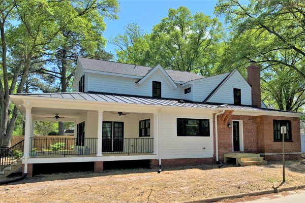 2-Story Porch addition for homeowner by Richmond Hill Design-Build