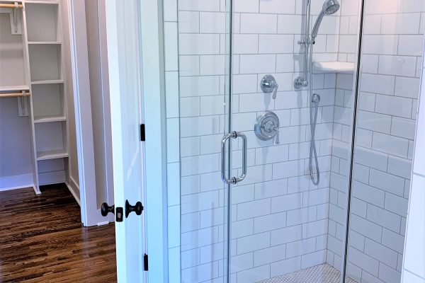 Owner's shower in renovation by Richmond Hill Design-Build