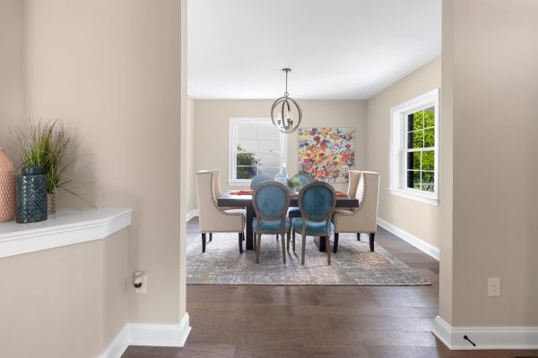 Dining room of beautiful remodeled home by Richmond Hill Design-Build