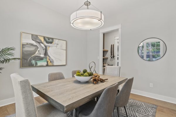 Dining room of new home by Richmond Hill Design-Build