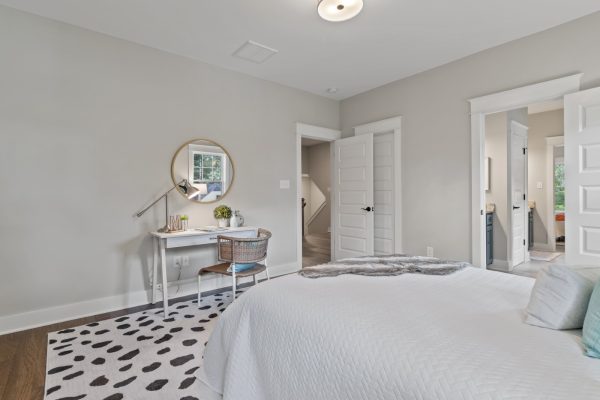 Secondary bedroom in new home by Richmond Hill Design-Build