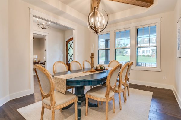 Dining room of new home built by Richmond Hill Design-Build