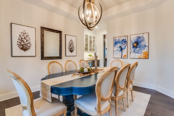 Dining room of new home built by Richmond Hill Design-Build