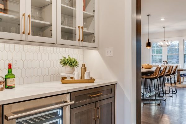 Butler's pantry of new home built by Richmond Hill Design-Build