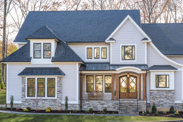 Stunning exterior of new home built by Richmond Hill Design-Build