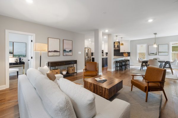 Family room of remodeled home by Richmond Hill Design-Build