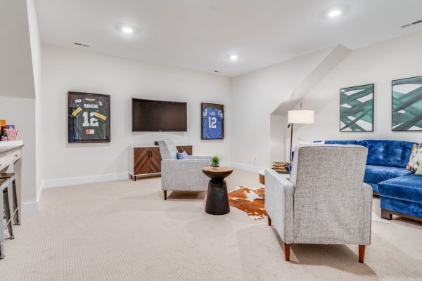 Second floor multipurpose room in new home built by Richmond Hill Design-Build