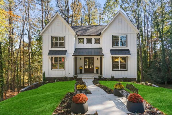 Front elevation of new home to be built by Richmond Hill Design-Build