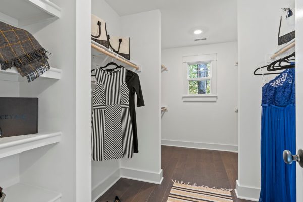 Closet in primary bedroom of new build by Richmond Hill Design-Build