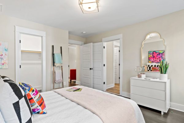 Secondary bedroom of new build by Richmond Hill Design-Build