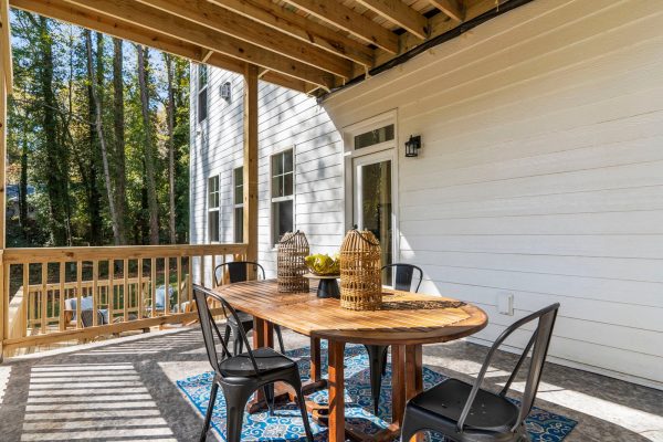 Patio of new build by Richmond Hill Design-Build