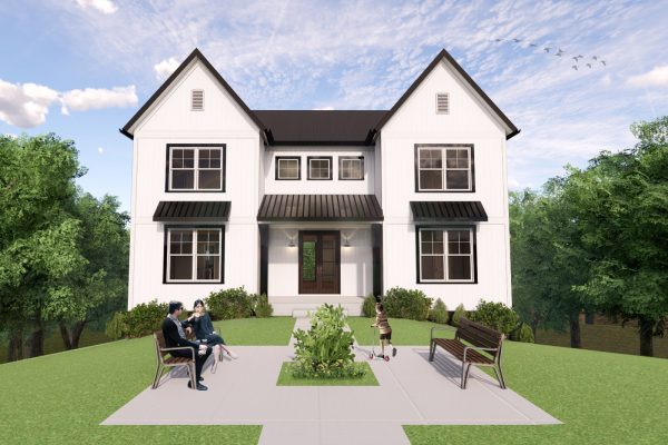 Rendering of home at 4 Raven Rock Lane, Richmond VA by Richmond Hill Design-Build