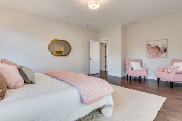 Secondary bedroom in new home built by Richmond Hill Design-Build