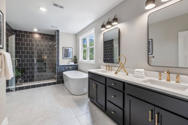 Primary bathroom of remodeled home by Richmond Hill Design-Build