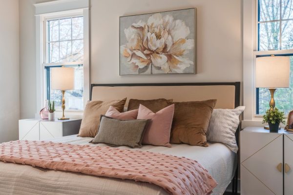 Secondary bedroom in new home built by Richmond Hill Design-Build