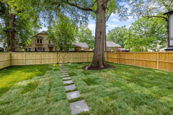 Backyard of remodeled home by Richmond Hill Design-Build