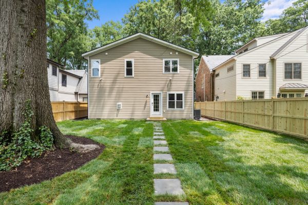 Rear exterior of remodeled home by Richmond Hill Design-Build