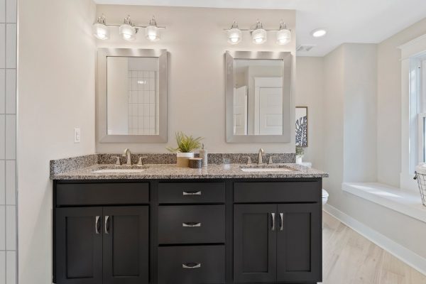 Primary bathroom in whole house remodel by Richmond Hill Design-Build