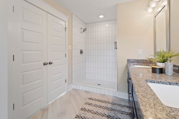 Primary bathroom in whole house remodel by Richmond Hill Design-Build