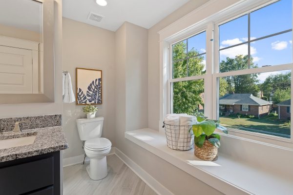 Primary bathroom in whole house remodel by Richmond Hill Design-Build