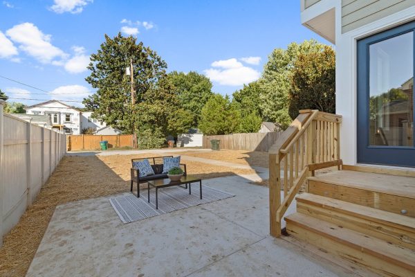 Rear patio of whole house remodel by Richmond Hill Design-Build