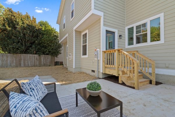 Rear patio of whole house remodel by Richmond Hill Design-Build