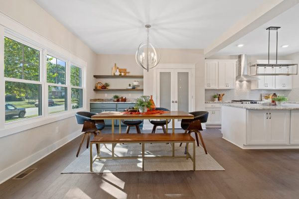 Kitchen and breakfast area of whole house remodel by Richmond Hill Design-Build