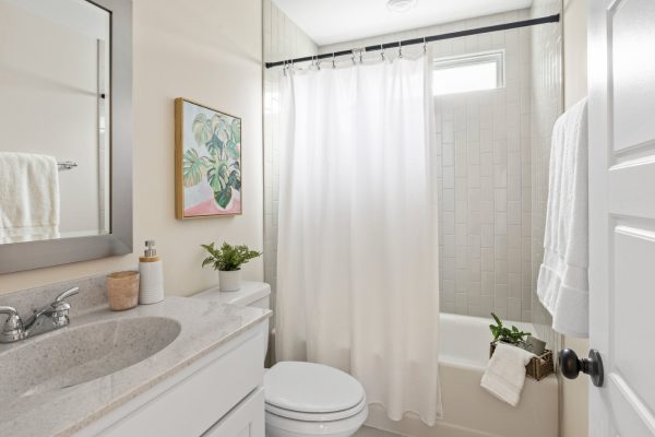 Secondary bathroom of stunning new build by Richmond Hill Design-Build