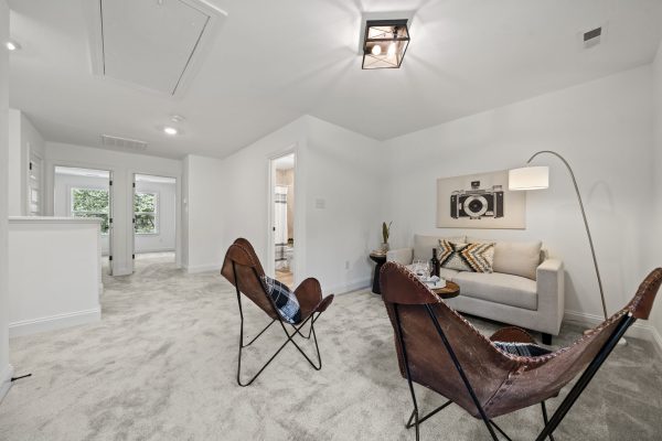 Loft area of new home built by Richmond Hill Design-Build