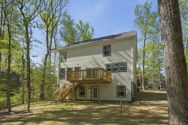 Rear exterior of new home built by Richmond Hill Design-Build