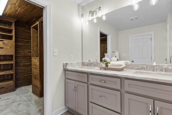 Primary bathroom in renovated home by Richmond Hill Design-Build