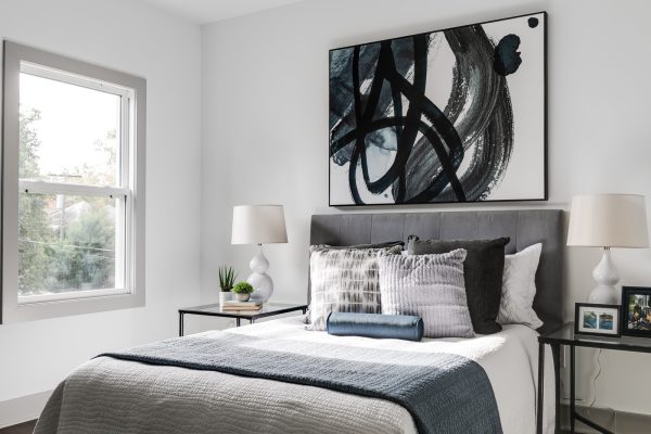 Secondary bedroom in new home by Richmond Hill Design-Build in new home by Richmond Hill Design-Build