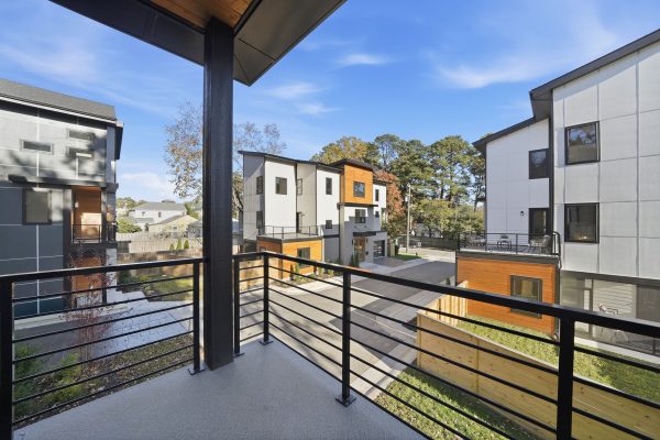 View from veranda of new home built by Richmond Hill Design-Build