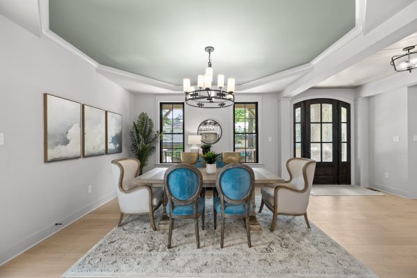 Dining room of new home built by Richmond Hill Design-Build