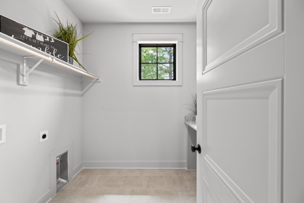 Laundry room of new home built by Richmond Hill Design-Build