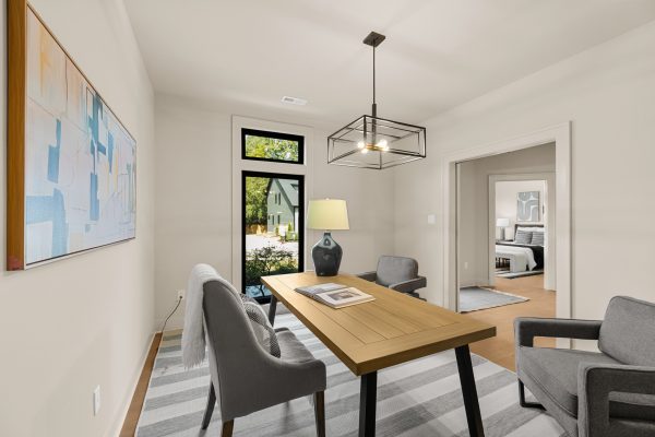 Home office of stunning new home built by Richmond Hill Design-Build