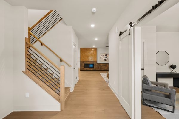 Foyer of stunning new home built by Richmond Hill Design-Build
